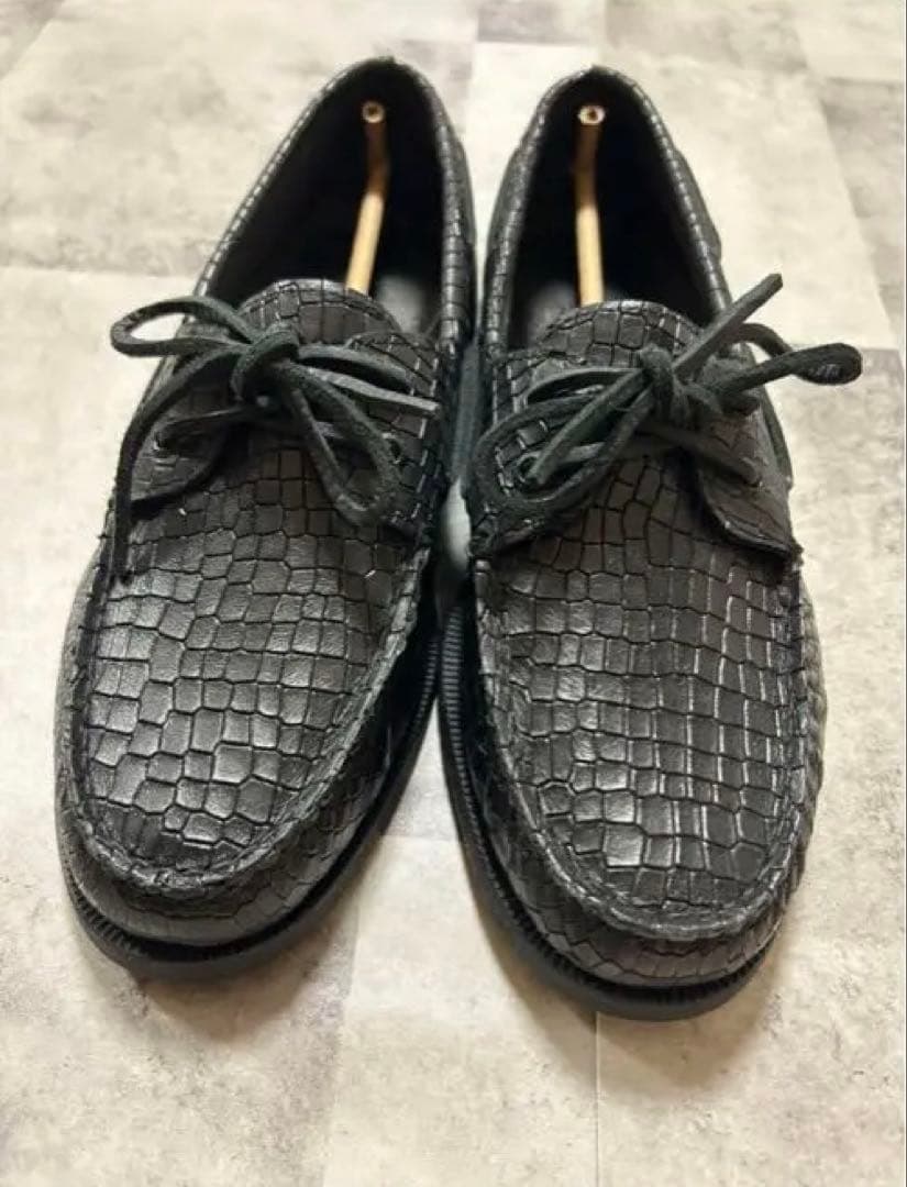 Sperry Top-Sider スペリートップサイダー　黒 レザー モカシン