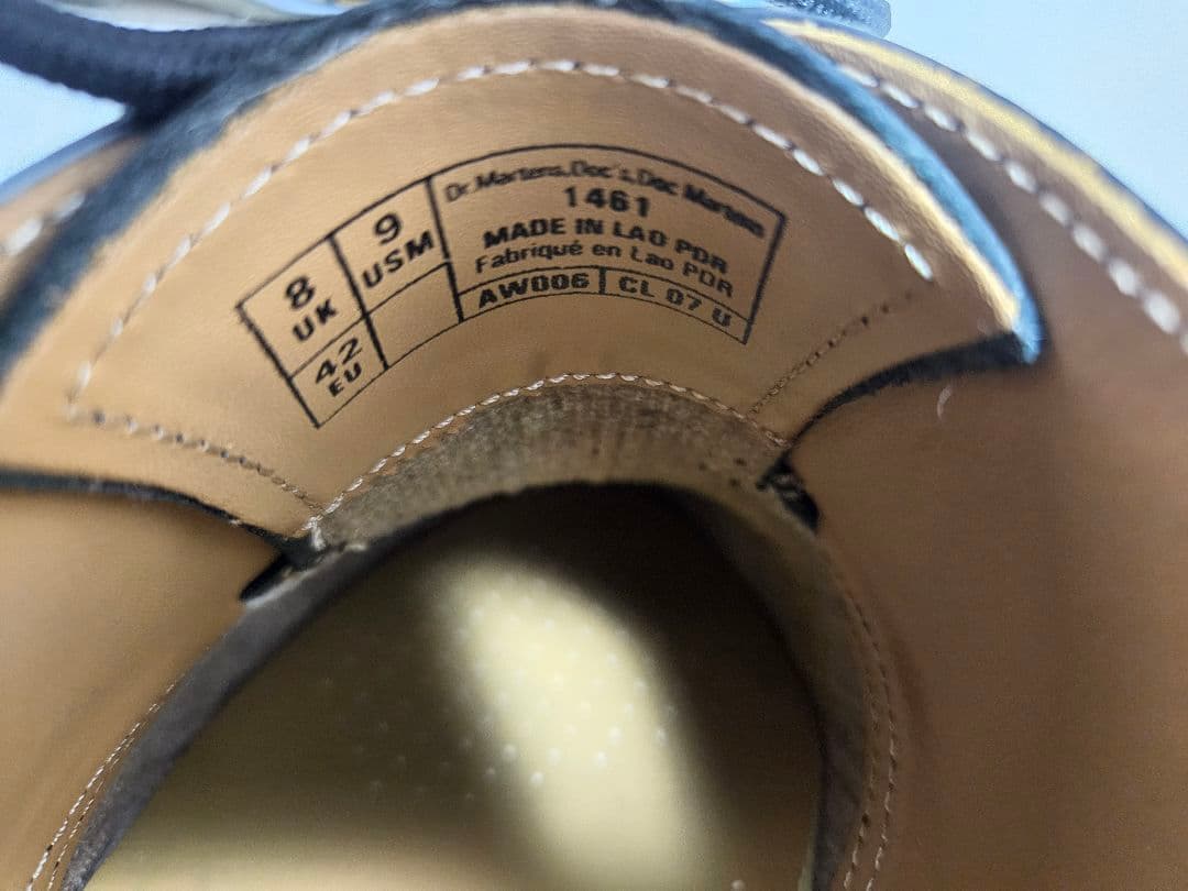 Dr. Martens 1461 スムース ブラック 8/UK