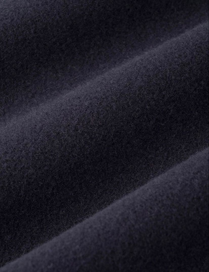 美品　soeju ソージュ　ウールリバーミディコート　ネイビー