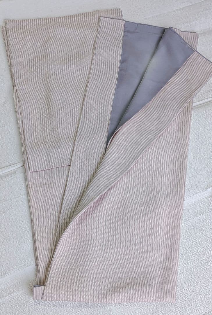 【らこまる】小紋　ストライプ　よろけ縞