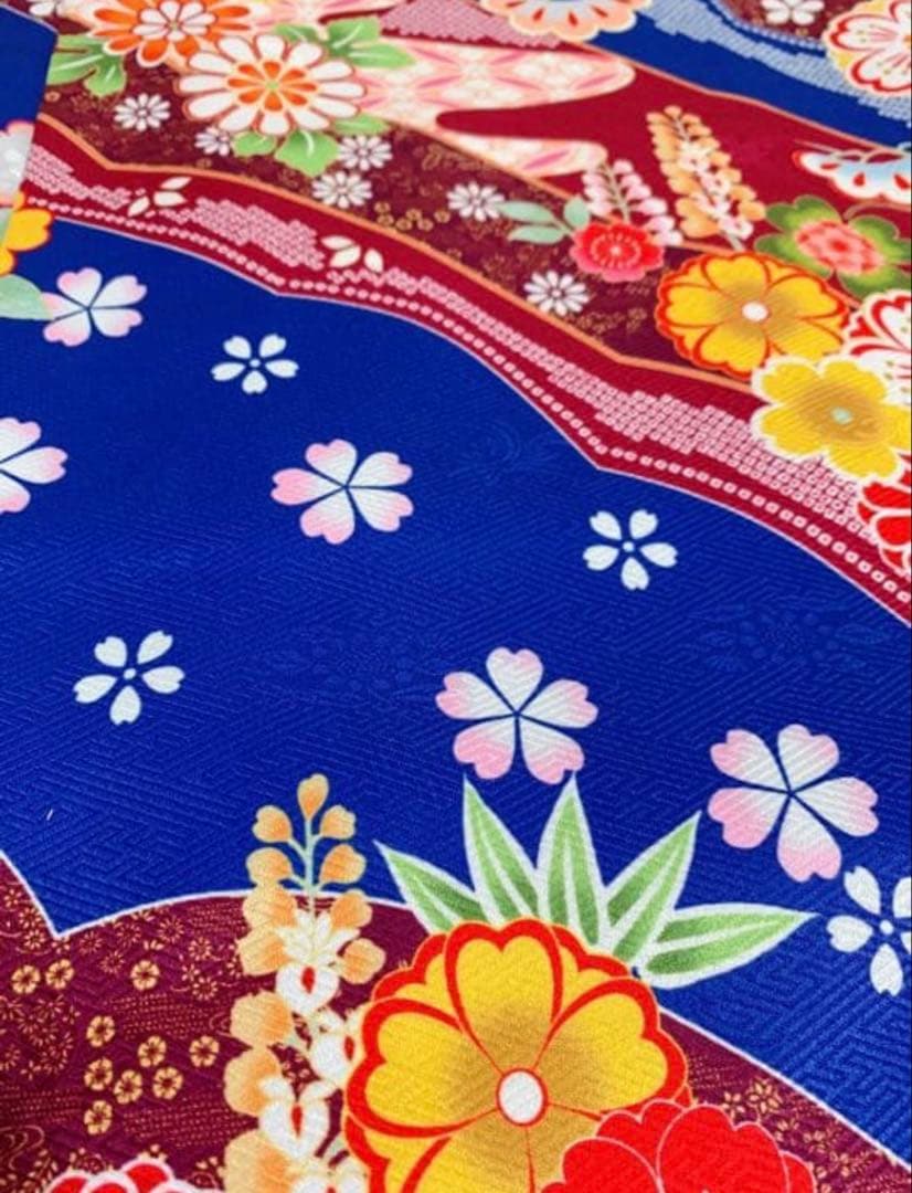 大柄で目立つ！古典柄が引き立つゴージャス振袖　可愛い古風で豪華　成人式　袴セット