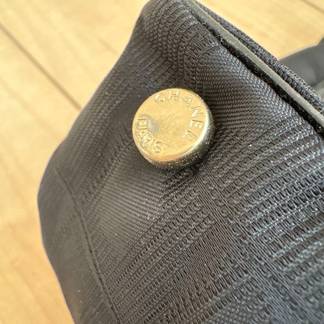 CHANEL ニュートラベルラインMM ブラック ナイロン トートバッグ