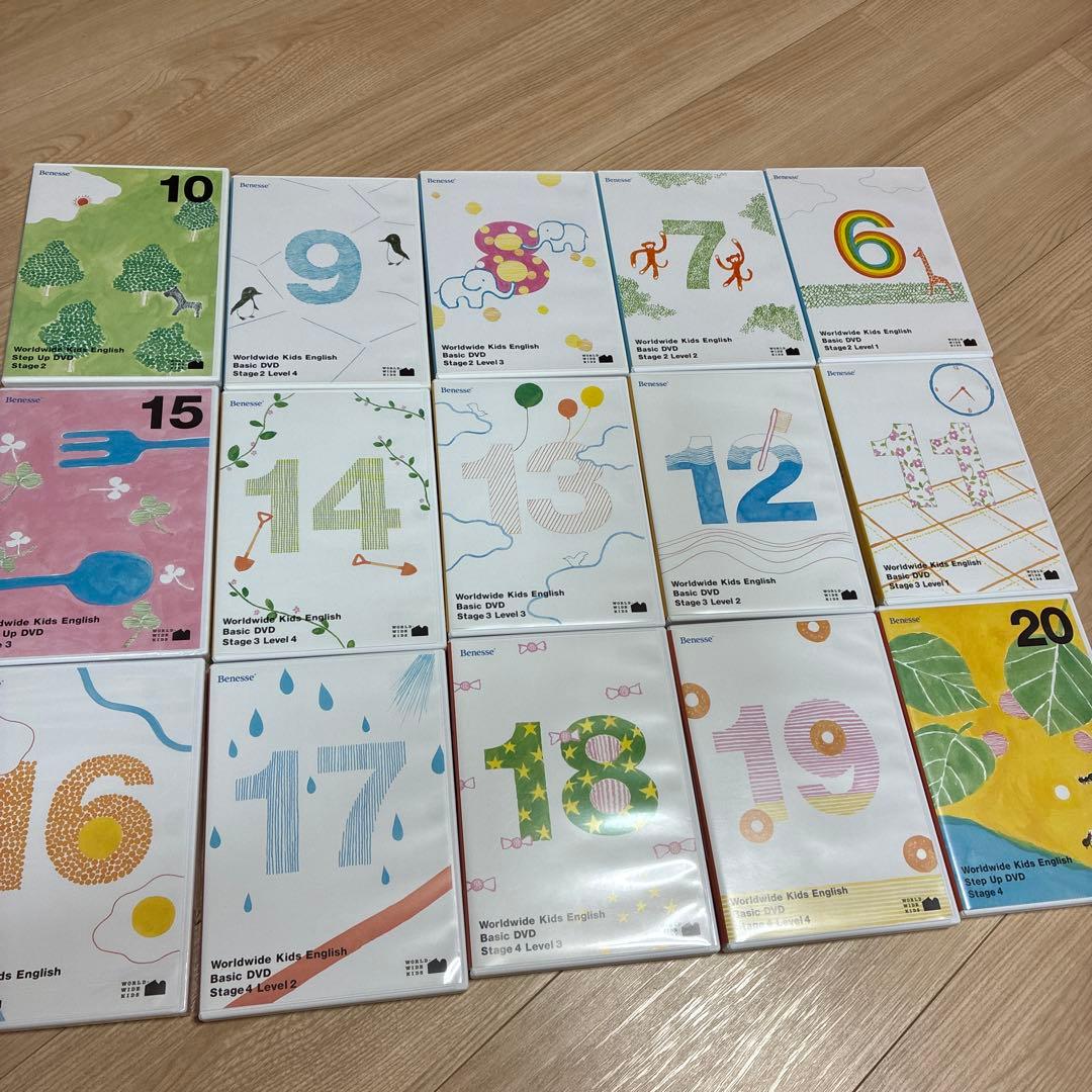 幼児英語教材ワールドワイドキッズ　DVD・CD ・CD-ROM パペット付き