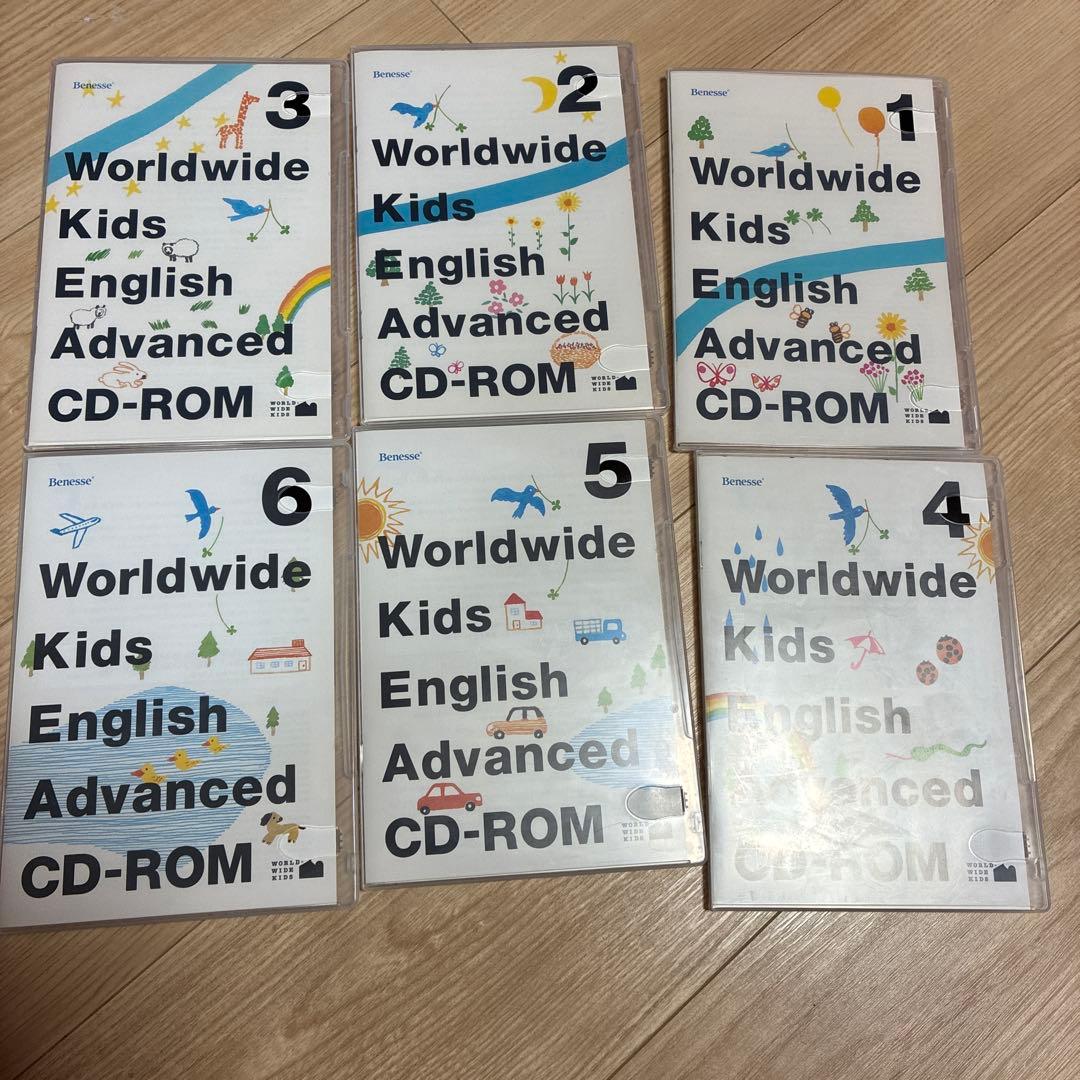 幼児英語教材ワールドワイドキッズ　DVD・CD ・CD-ROM パペット付き