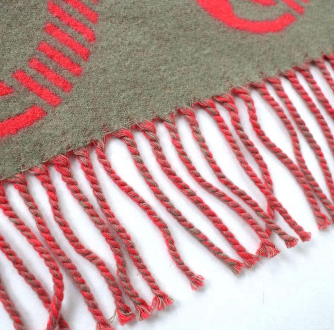 美品◎英国製 HERMES エルメス レディース カシミヤ100％ マフラー