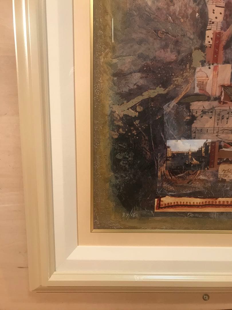 ニッサンインゲル「大聖堂」シルクスクリーン＋コラージュ　直筆サイン・作品証明書有