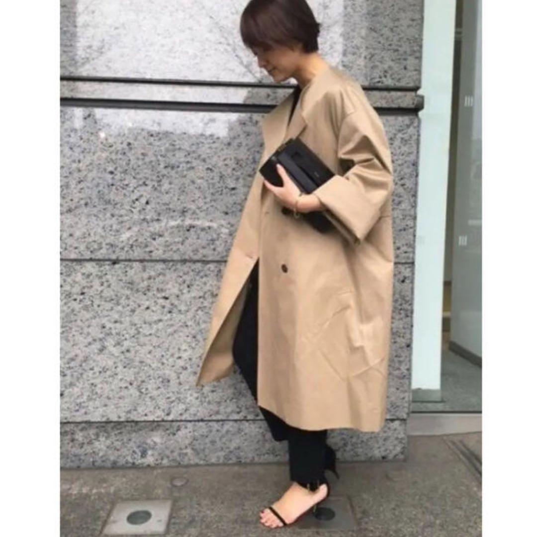 Deuxieme Classe ギャバノーカラーコート