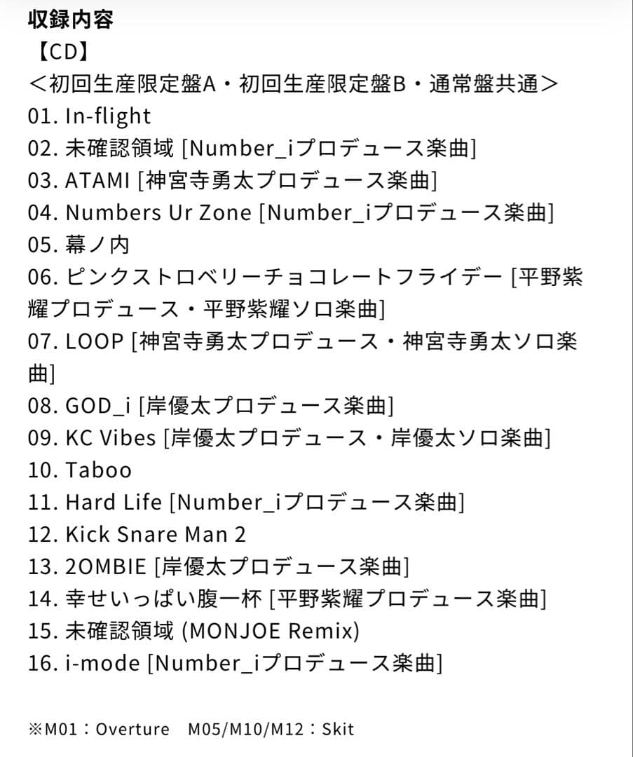 【値下げ】Number_i 「No. Ⅱ」初回生産限定盤A・B・通常盤・特典付き