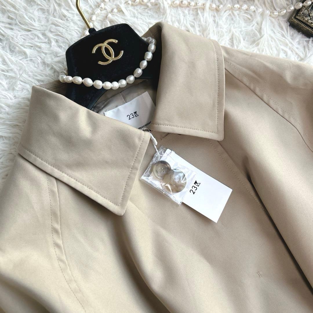 新品タグ付き ✨現行タグ23区 エステルギャバジン ロング トレンチコート