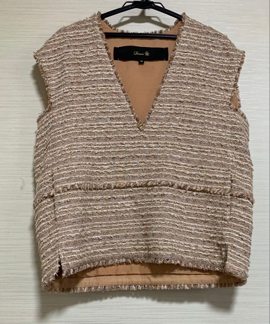 専用drawer ファンシーツイード コットン ノースリーブ ベスト