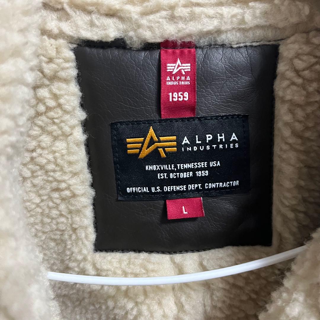 【新品】【早い物勝ち】ALPHA INDUSTRIES ムートン B-3 L