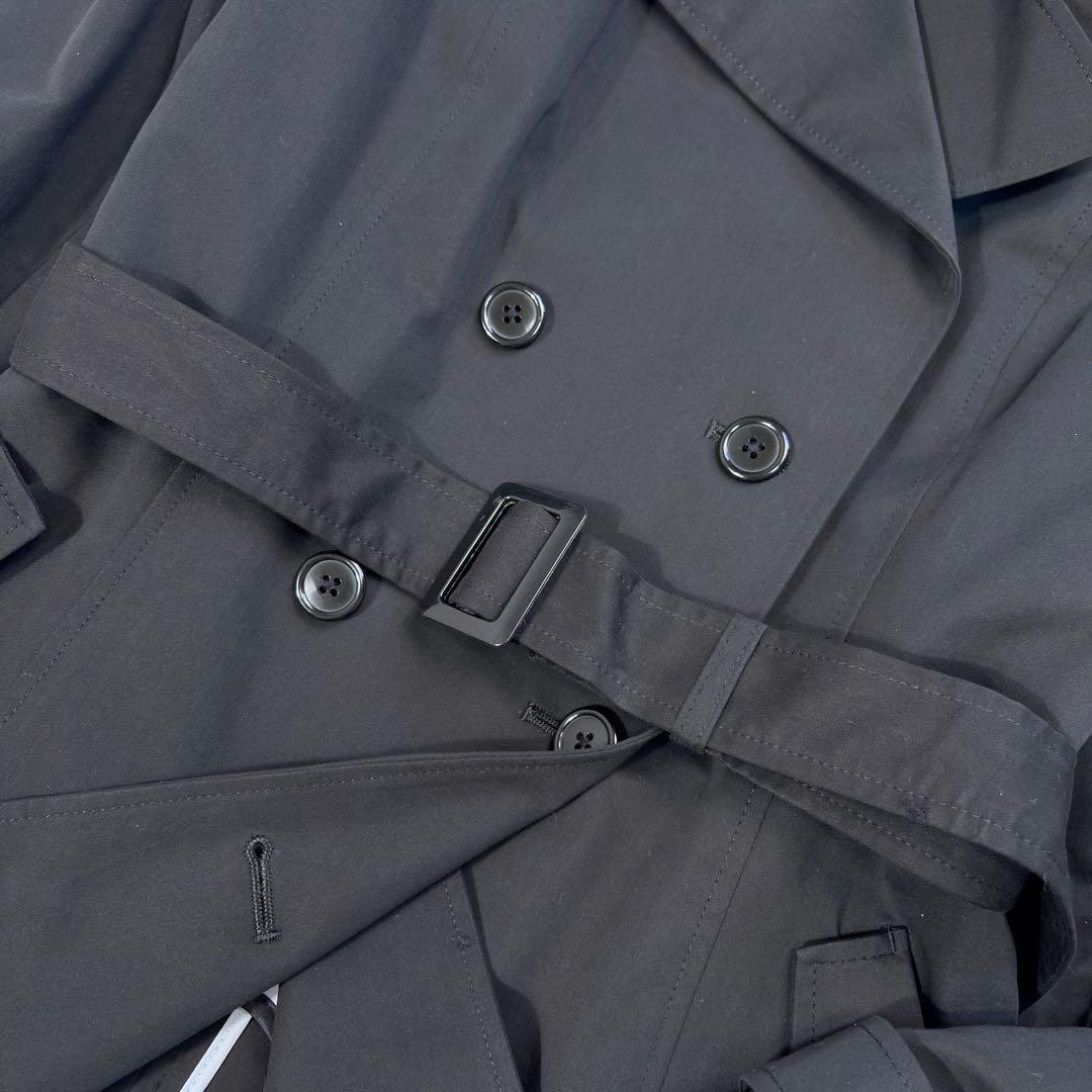 タグ付 LES MUES トレンチコート 5way 腰ベルト2本 ライナー付 黒