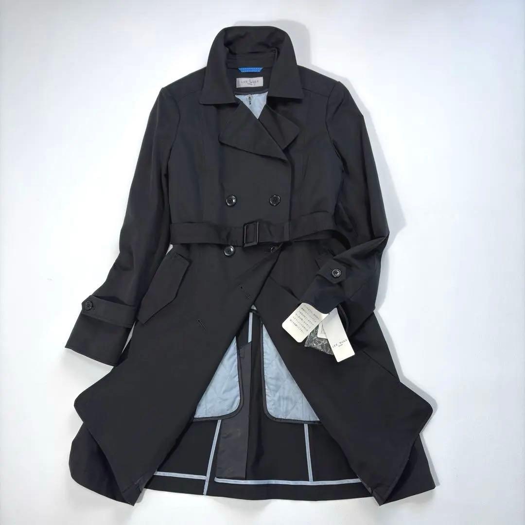 タグ付 LES MUES トレンチコート 5way 腰ベルト2本 ライナー付 黒