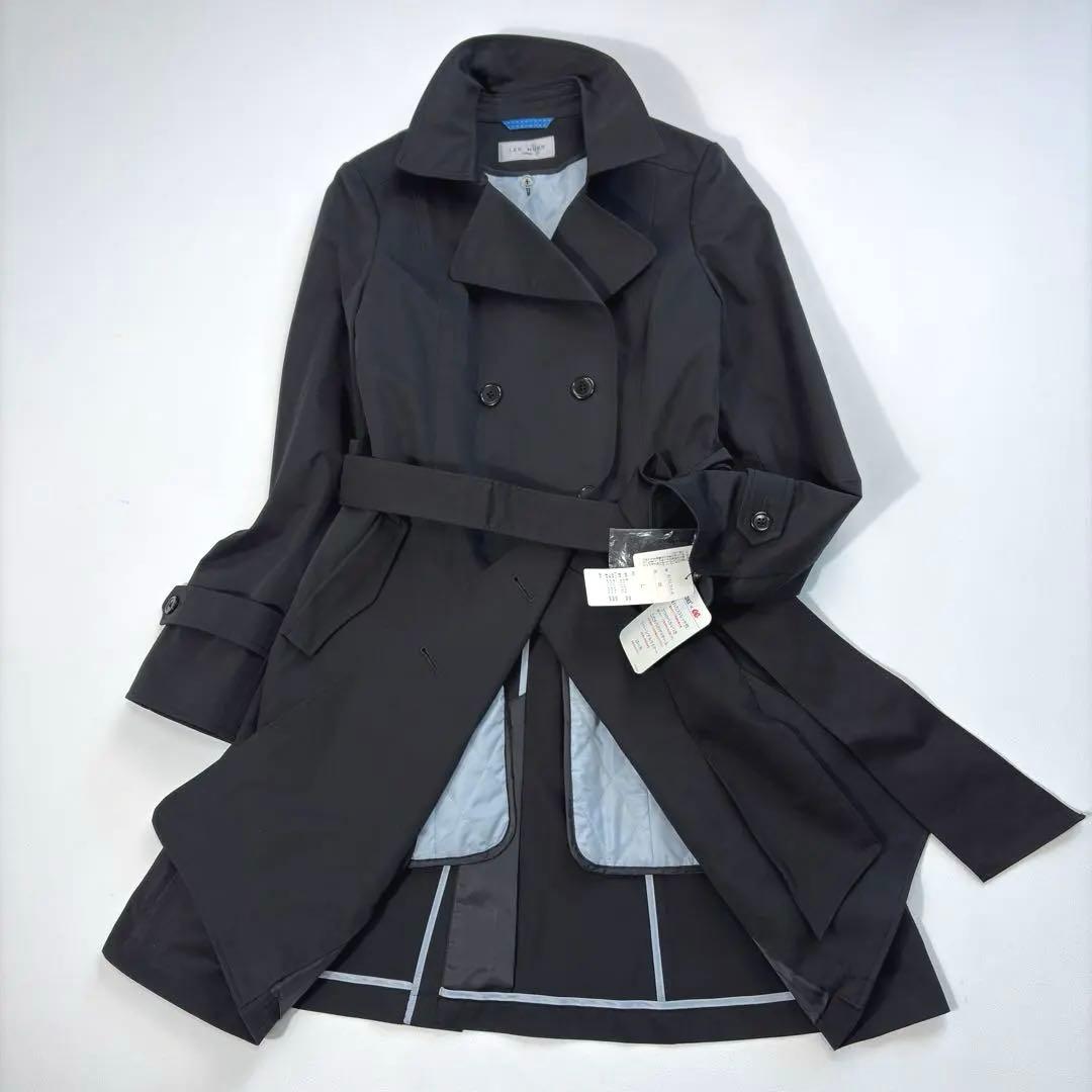 タグ付 LES MUES トレンチコート 5way 腰ベルト2本 ライナー付 黒