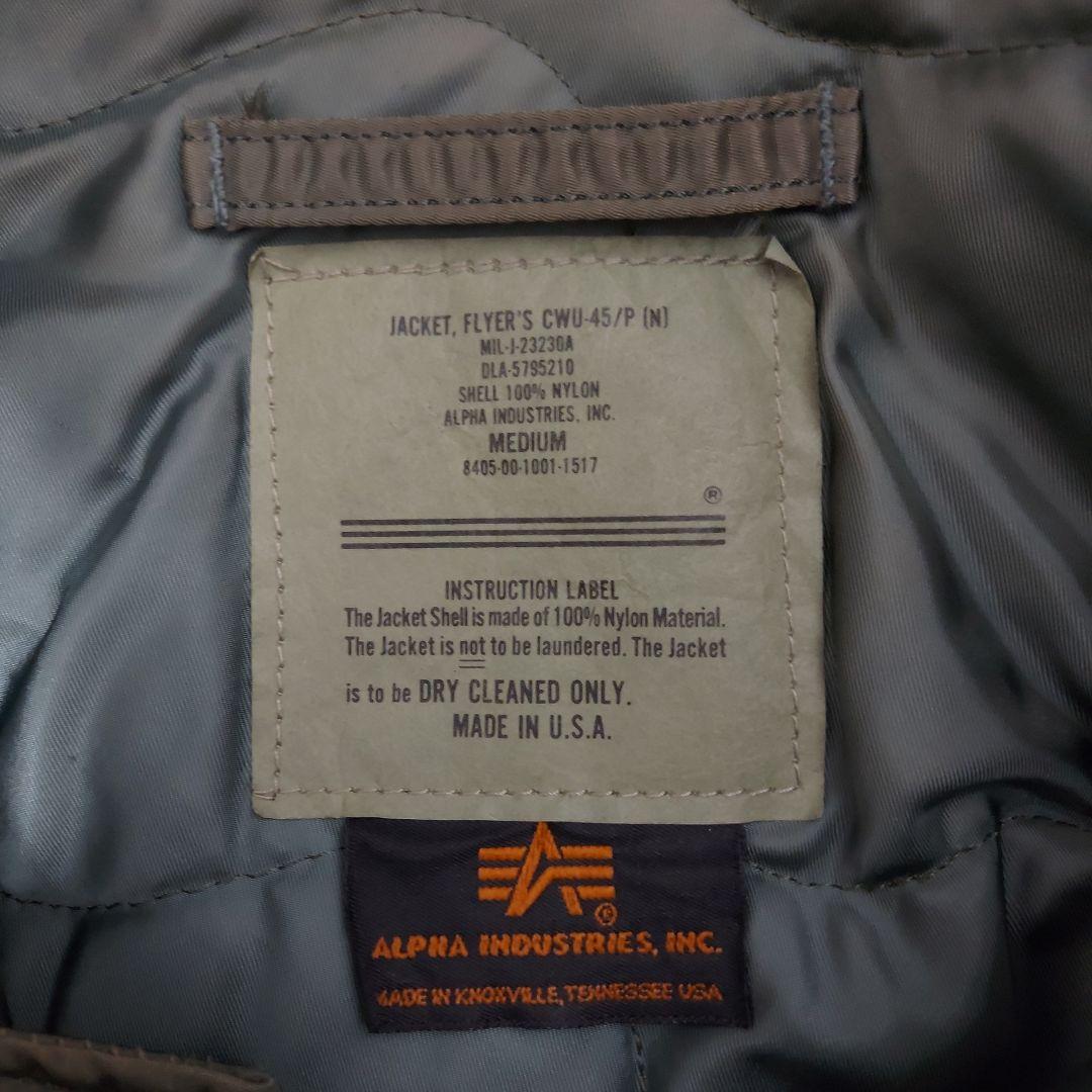80's USA製 ALPHA CWU-45/P フライトジャケット IDEAL