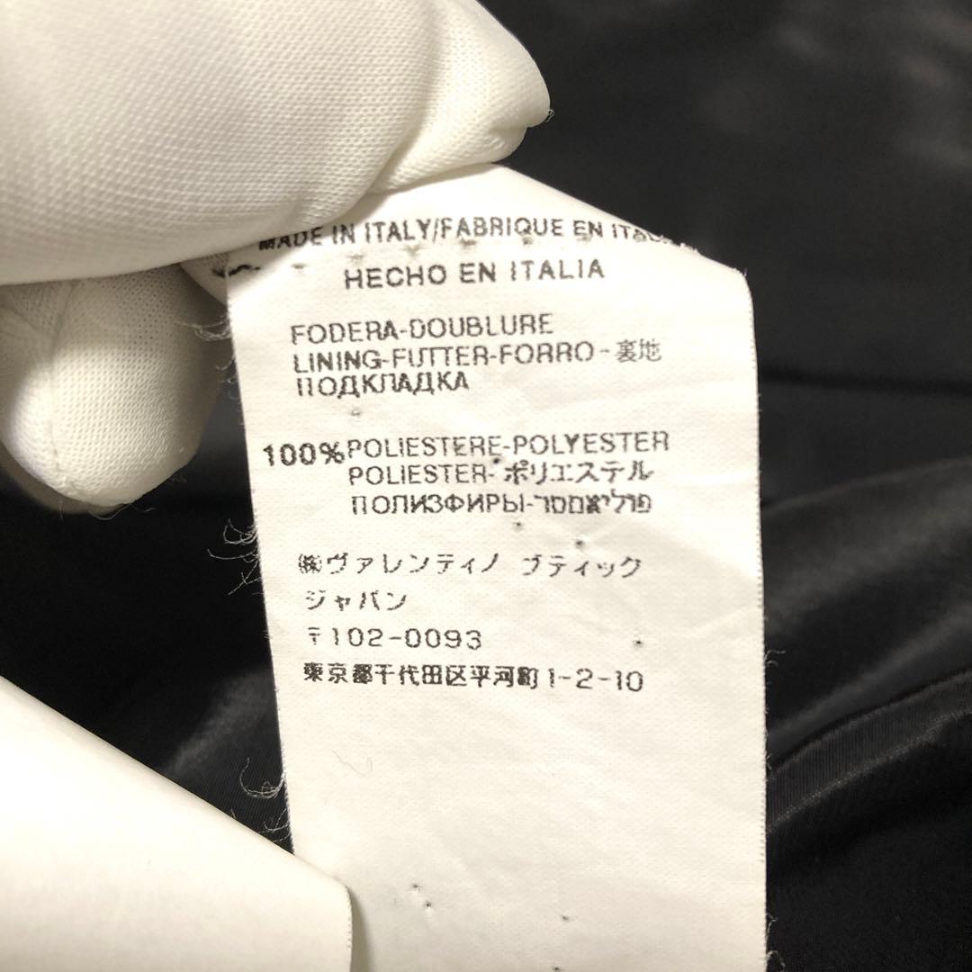 極美品✨VALENTINO カシゴラ　超ロングコート　ベルト　XL 襟ベロア　黒