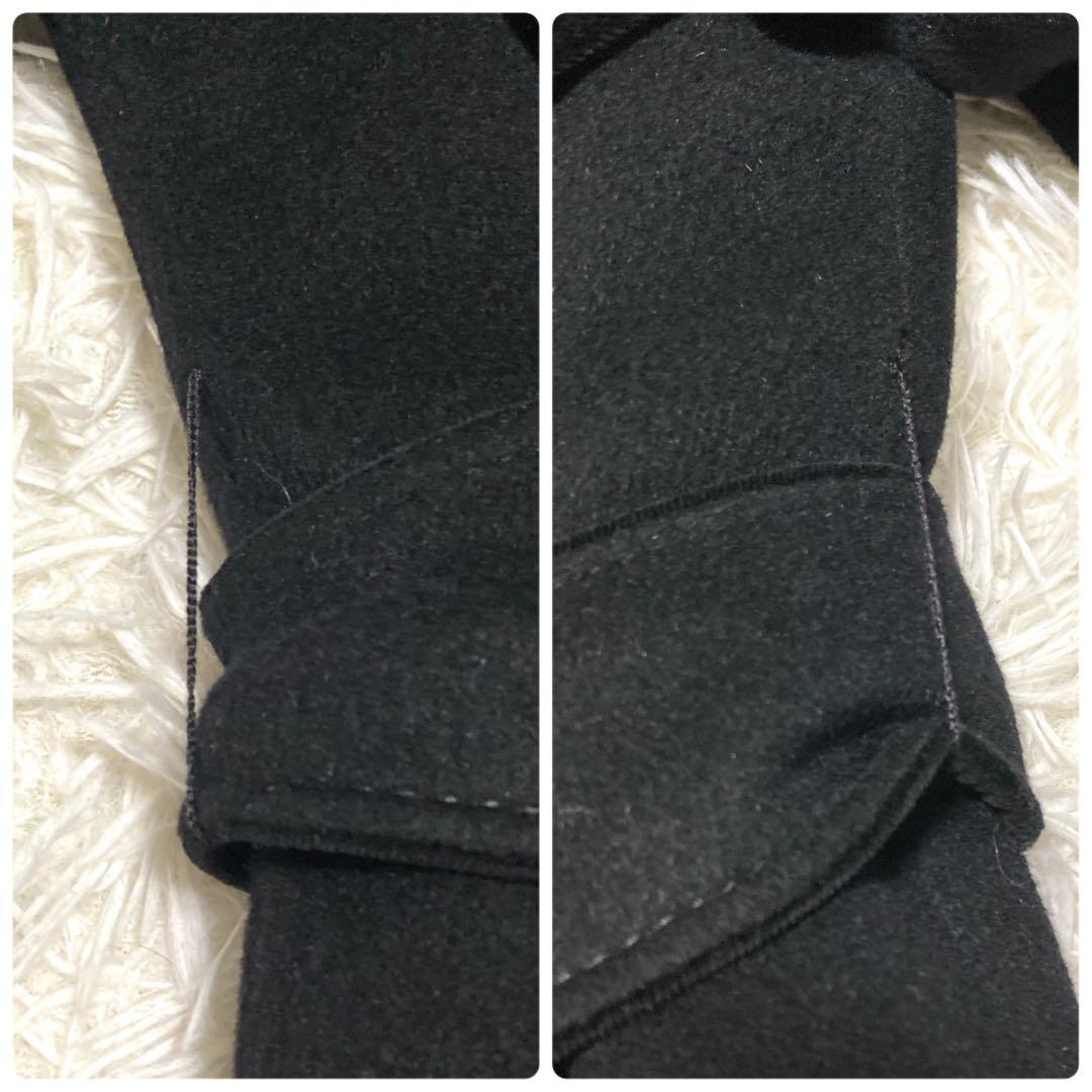 極美品✨VALENTINO カシゴラ　超ロングコート　ベルト　XL 襟ベロア　黒