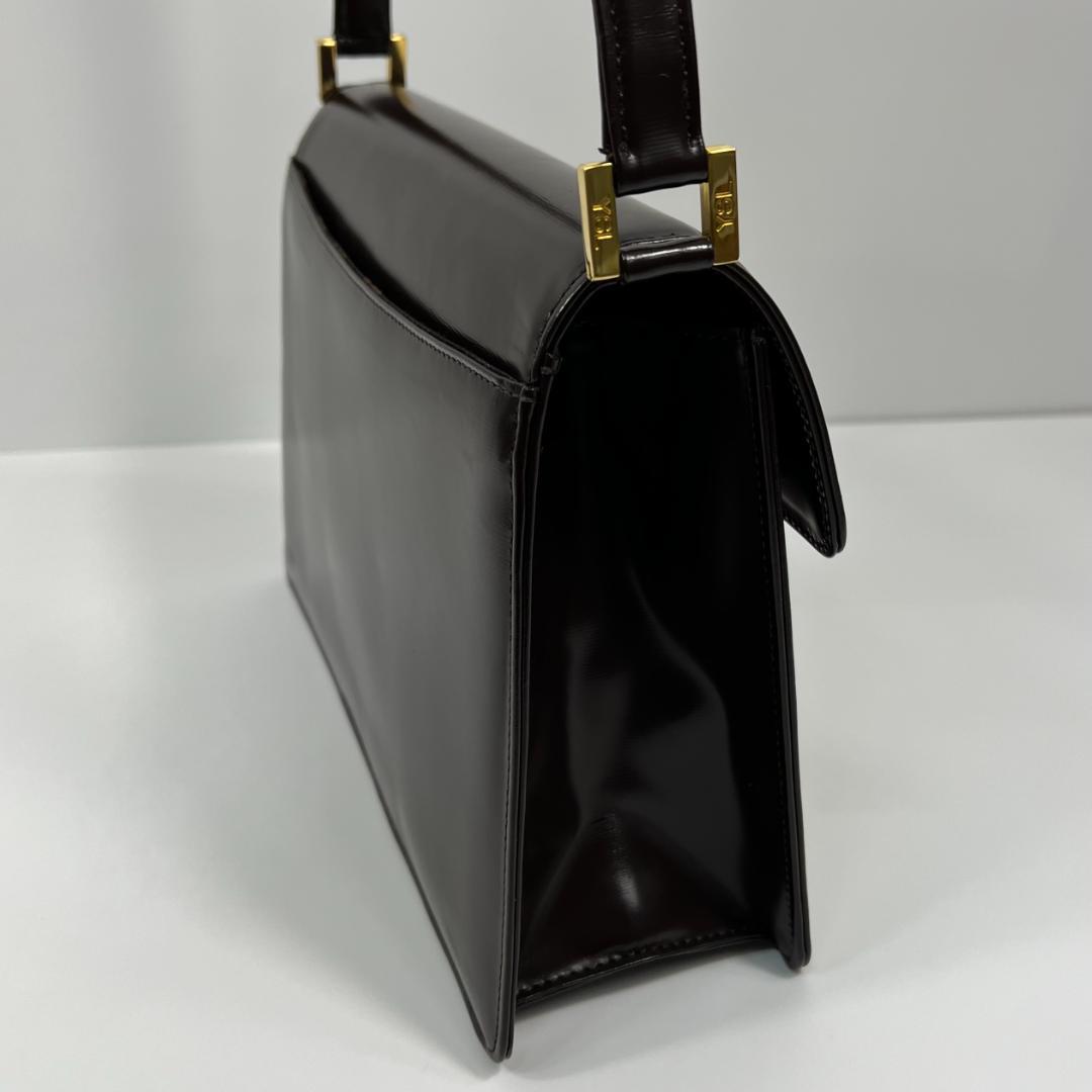 イブサンローラン ショルダーバッグ レザー ブラウン MBZ219