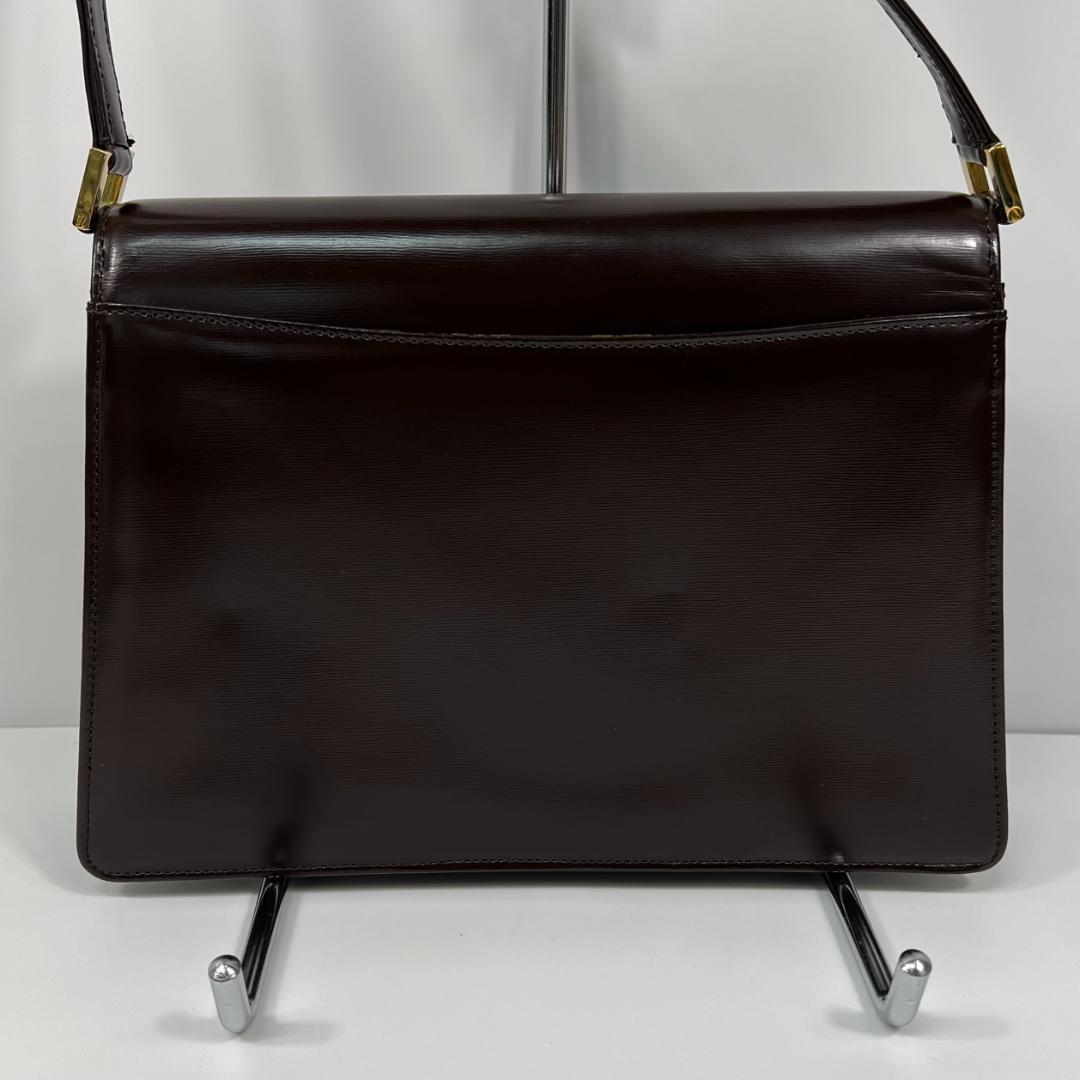 イブサンローラン ショルダーバッグ レザー ブラウン MBZ219