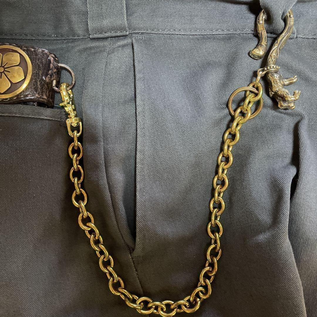 栓抜き！真鍮製（ブラス）★ハンド★ウォレットチェーン★