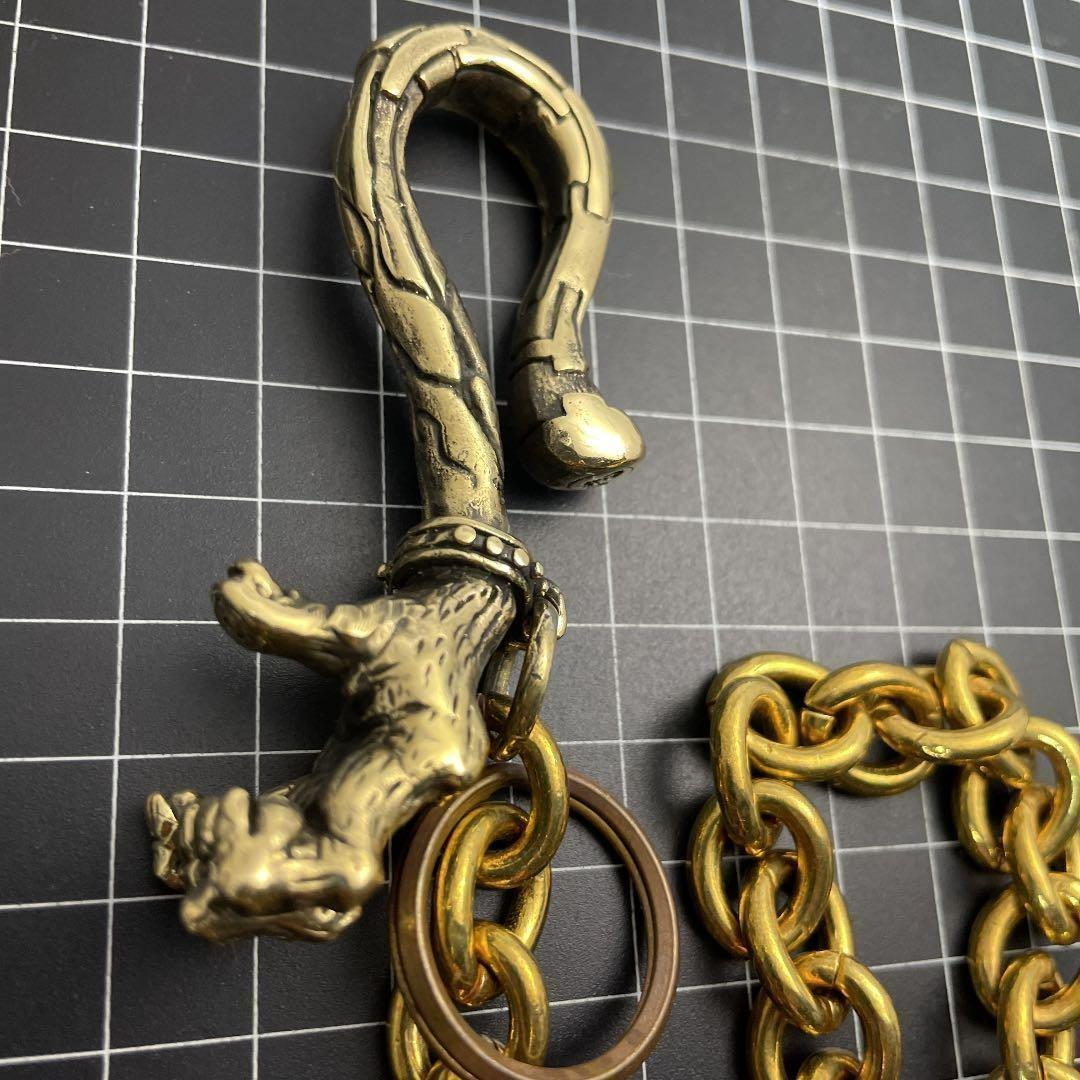 栓抜き！真鍮製（ブラス）★ハンド★ウォレットチェーン★