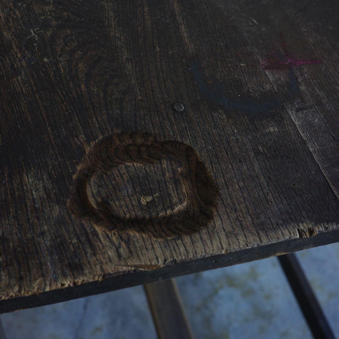 レトロな平机　展示台　作業台　ダイニングテーブル