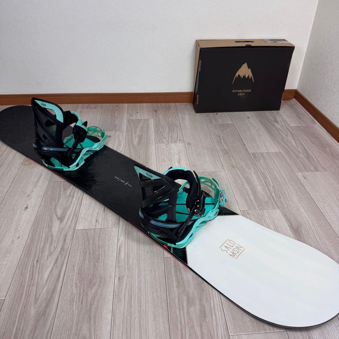 SALOMON SIGHT 156cm スノーボードセット