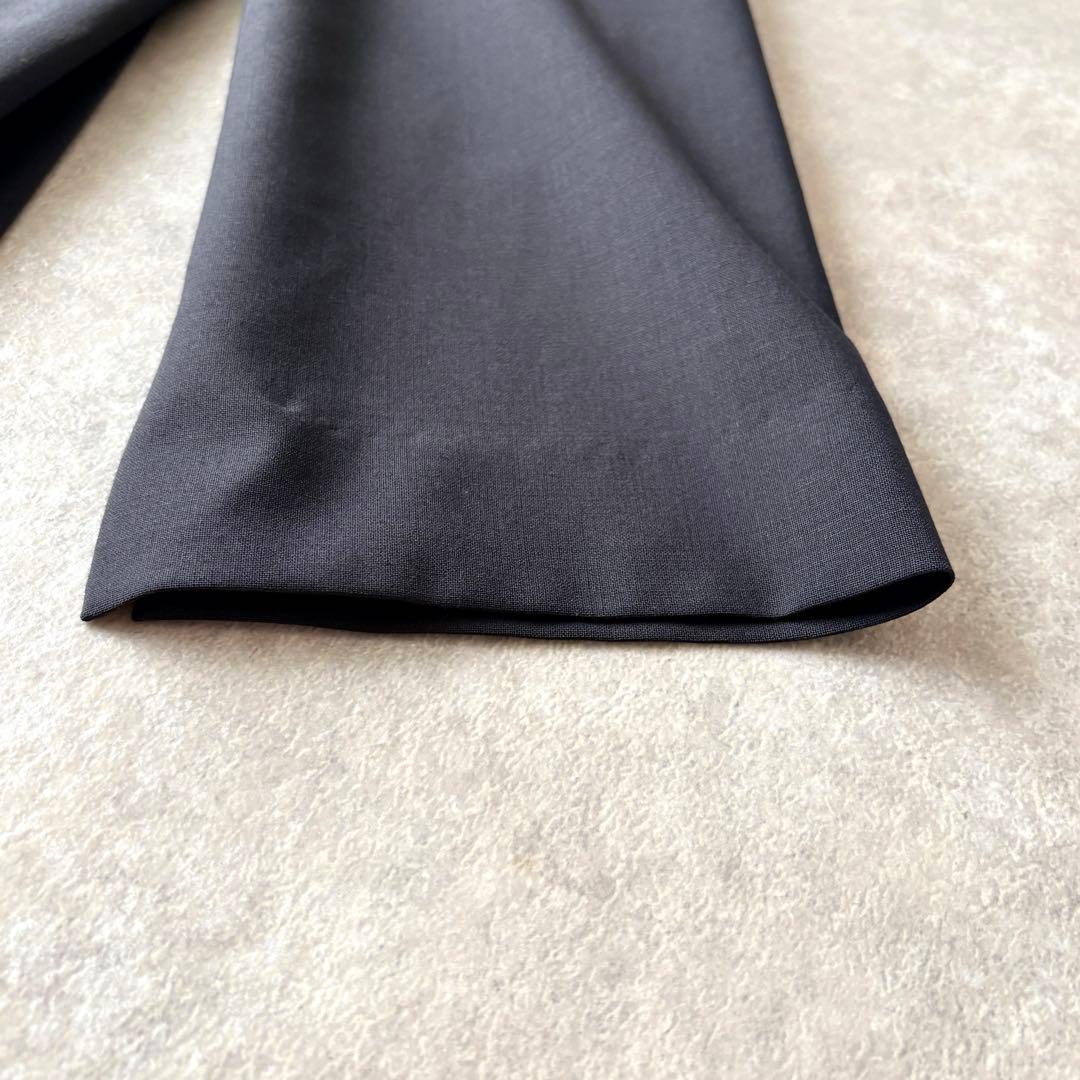 【美品】トゥモローランド バックプリーツワンピース ネイビー フォーマル 　長袖