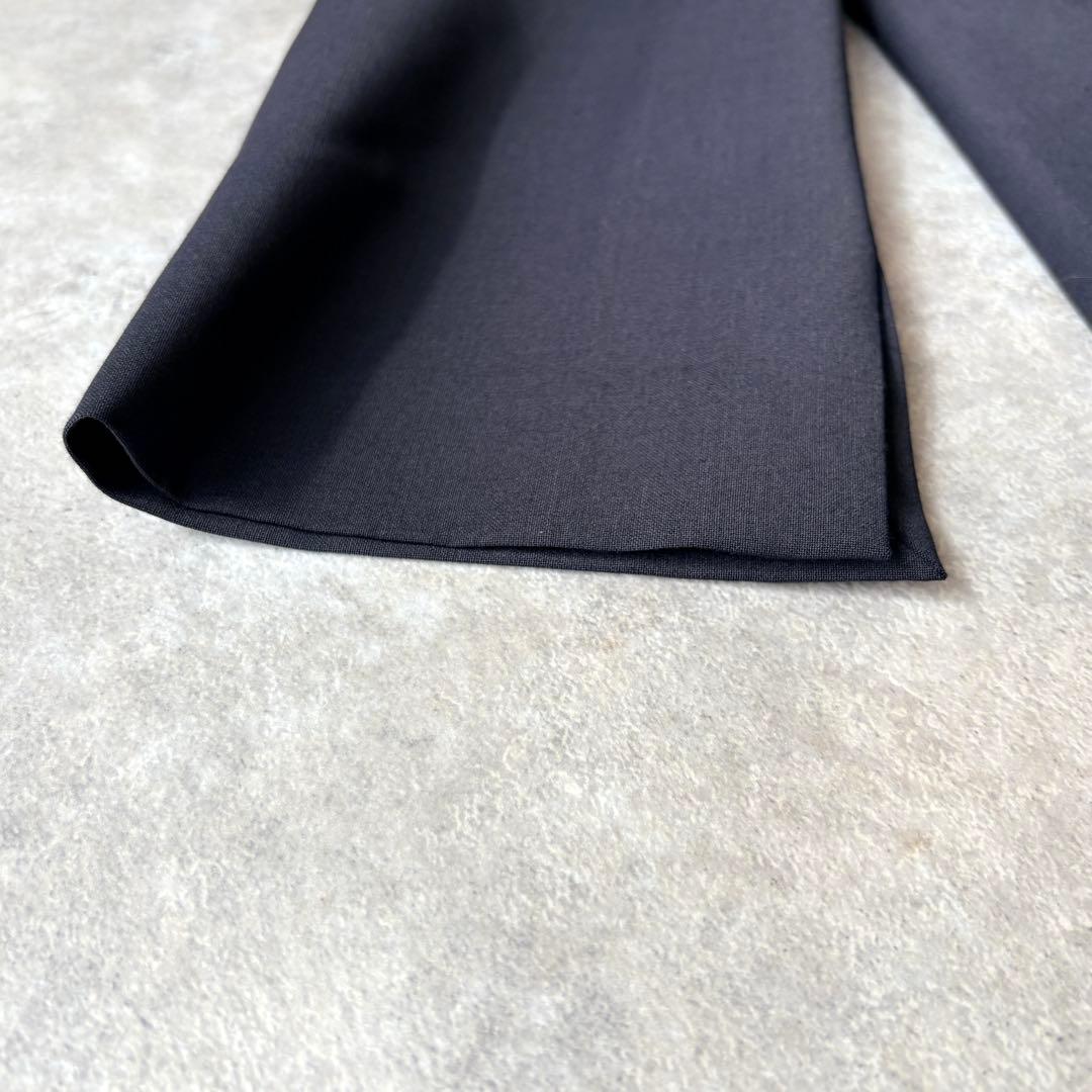 【美品】トゥモローランド バックプリーツワンピース ネイビー フォーマル 　長袖