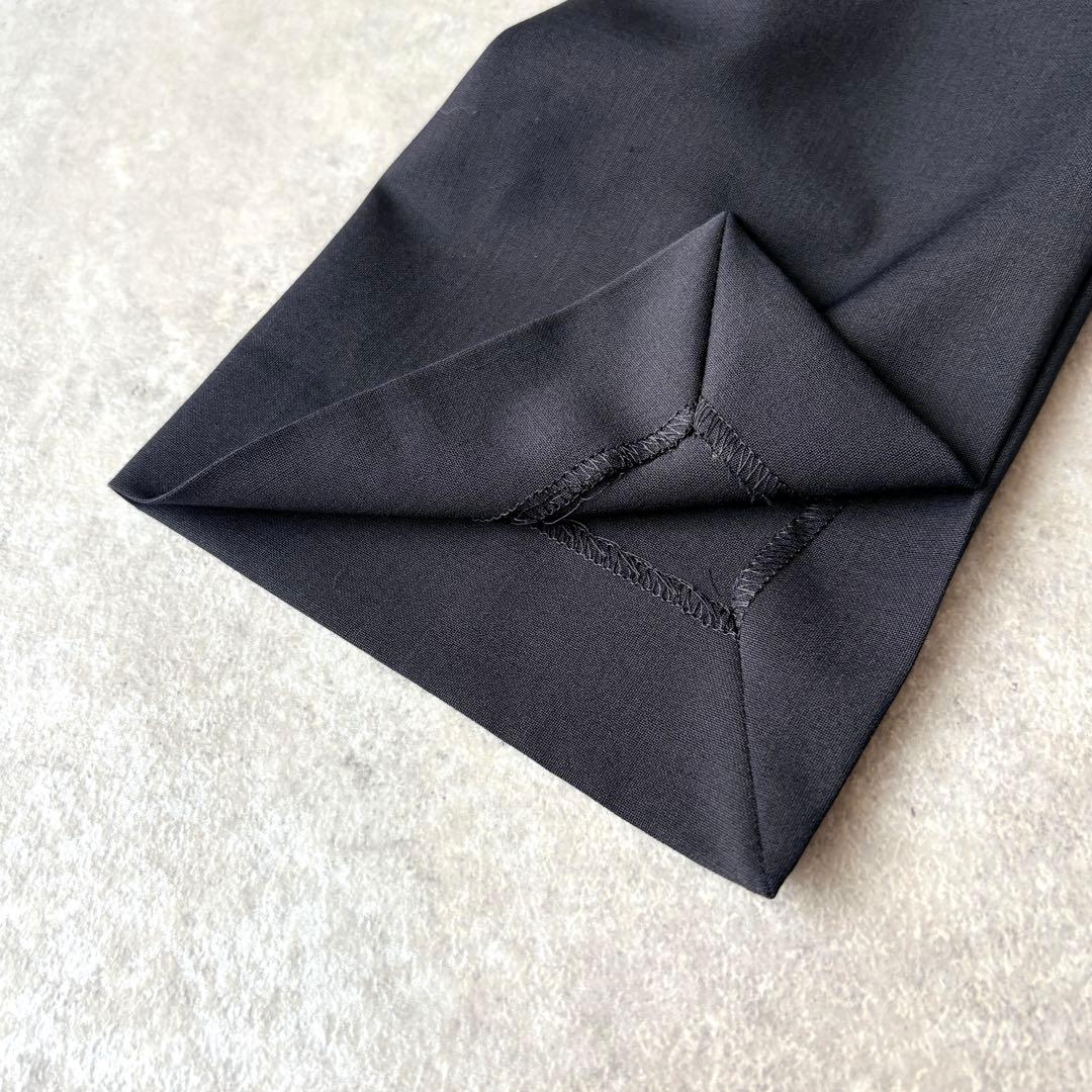 【美品】トゥモローランド バックプリーツワンピース ネイビー フォーマル 　長袖