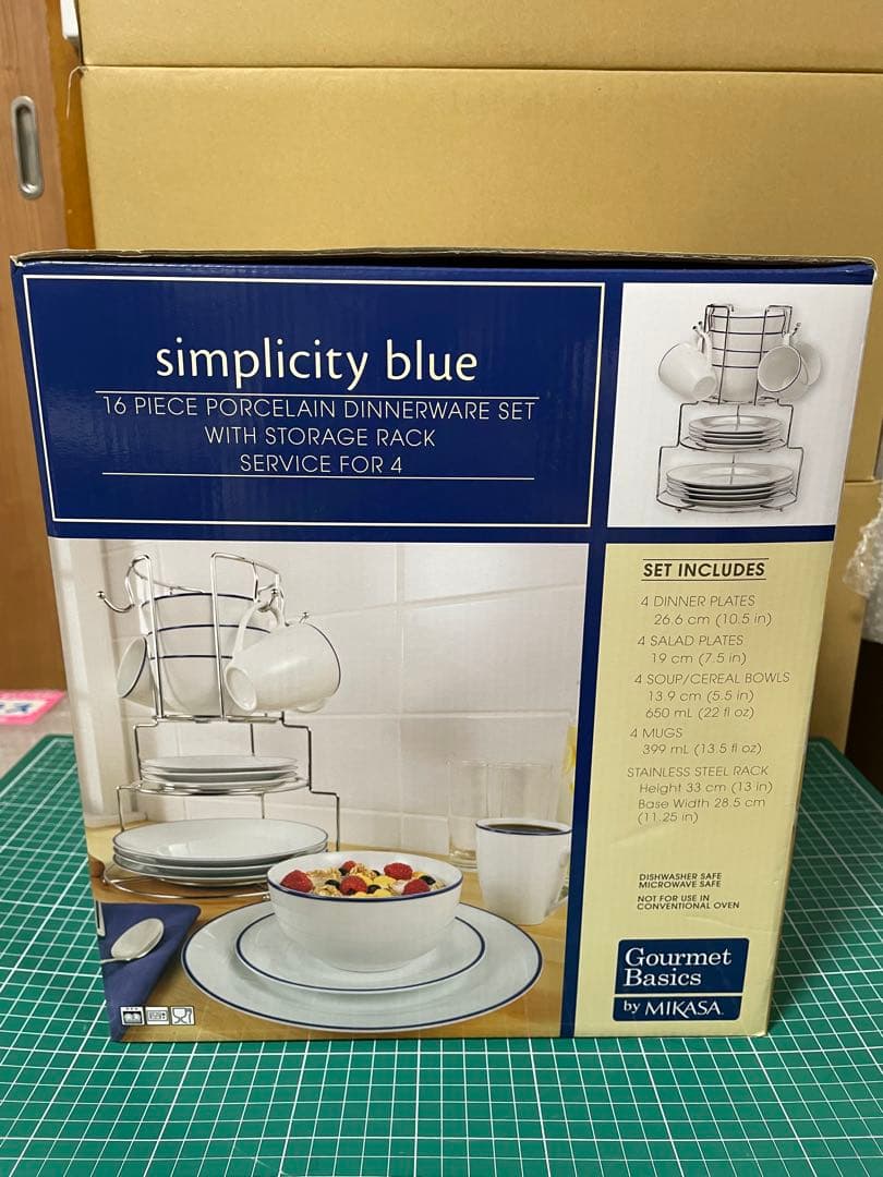 ❣新品❣　Mikasa Simplicity Blue 16ピース食器セット