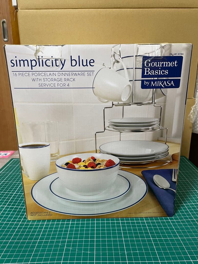 ❣新品❣　Mikasa Simplicity Blue 16ピース食器セット