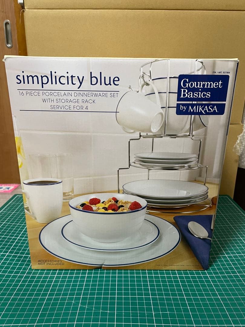 ❣新品❣　Mikasa Simplicity Blue 16ピース食器セット