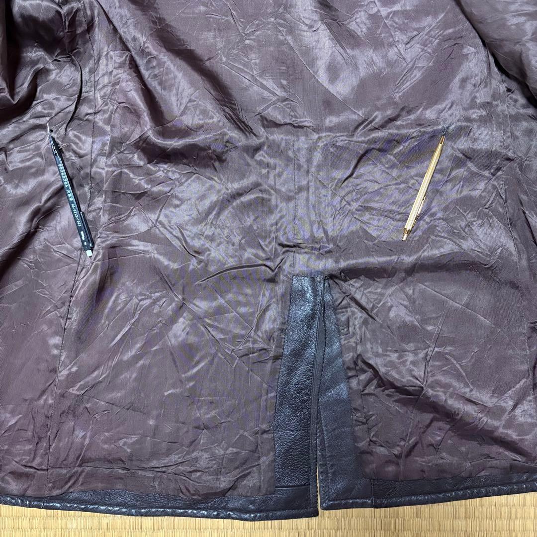 ビンテージ60s【ユーゴスラビア製INKOBダブルブレストレザーコート】焦茶