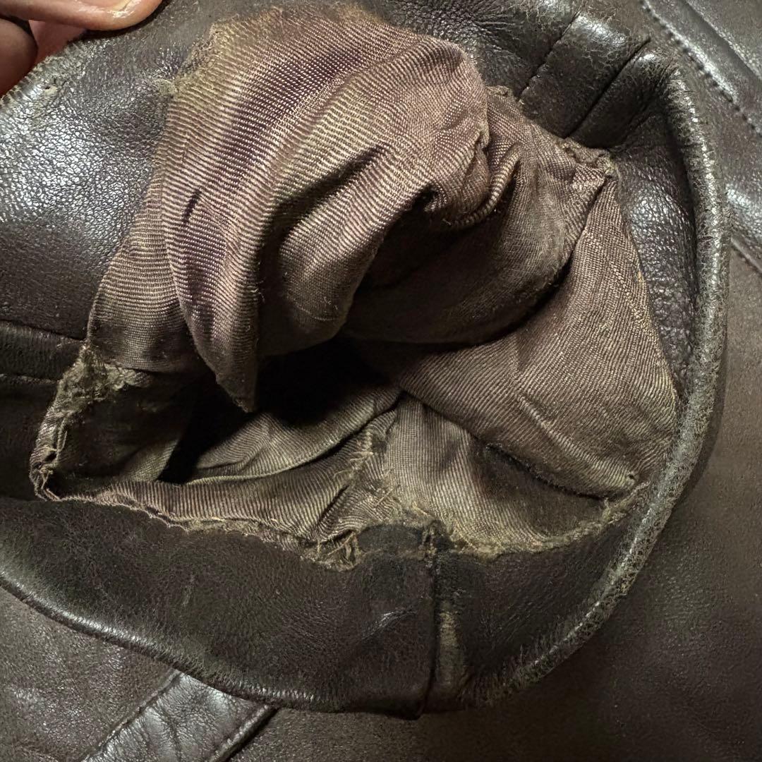 ビンテージ60s【ユーゴスラビア製INKOBダブルブレストレザーコート】焦茶