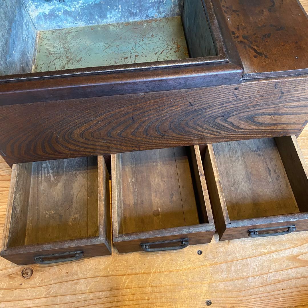 関東火鉢　江戸火鉢　長火鉢　アンティーク　レトロ 囲炉裏　テーブル