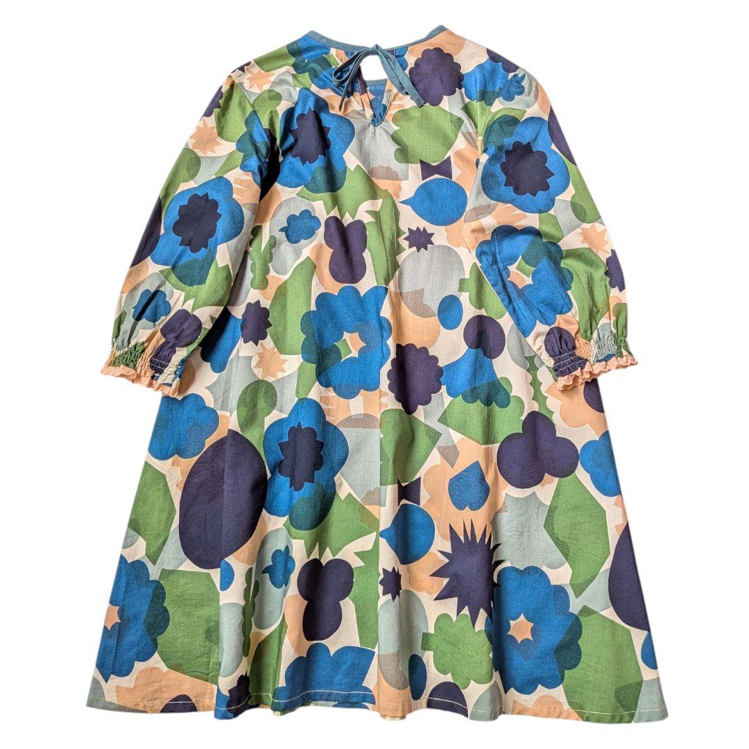 新品未使用 130 ミナペルホネン ワンピース flower basket 花柄