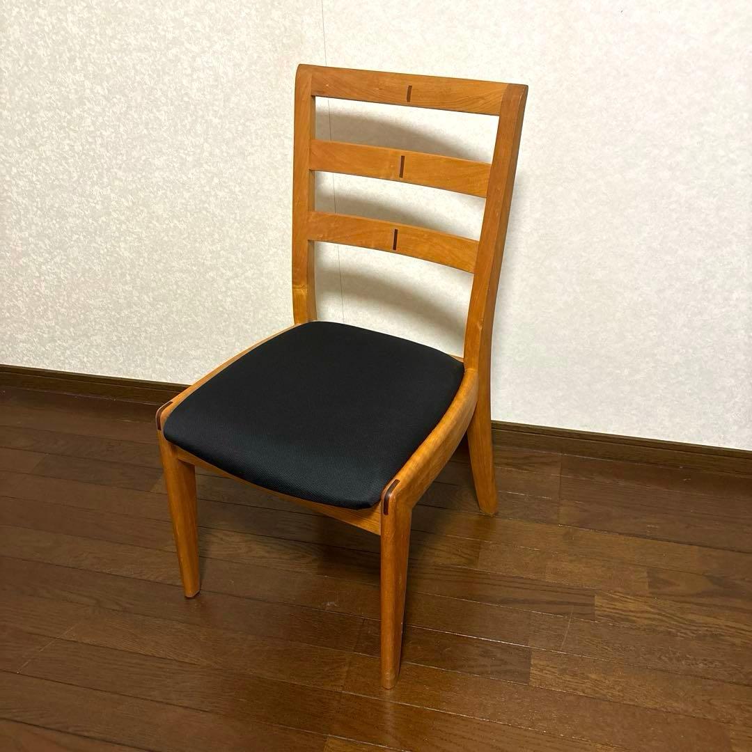 【良品】BOSCO 朝日木材加工 ダイニングチェア 無垢材