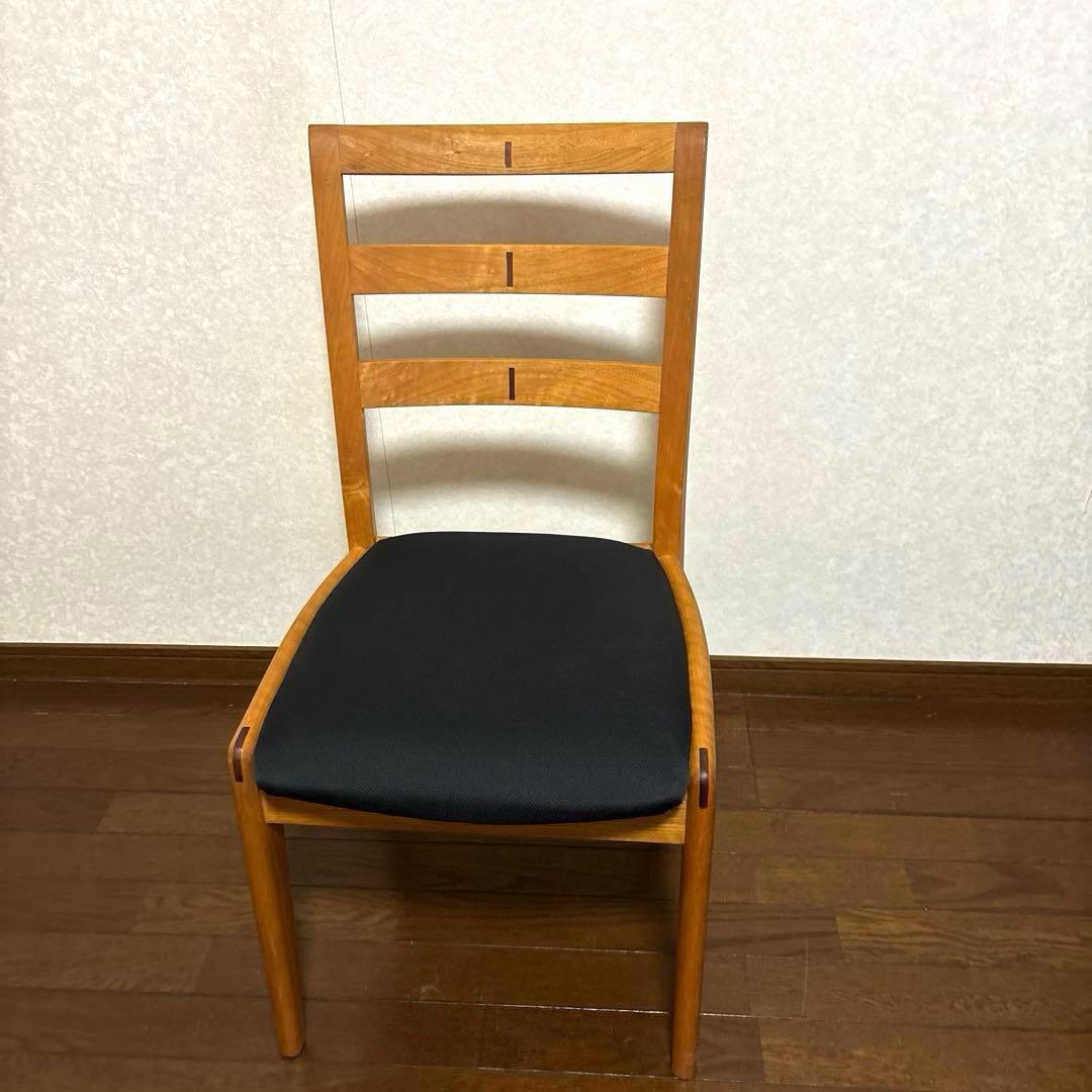 【良品】BOSCO 朝日木材加工 ダイニングチェア 無垢材