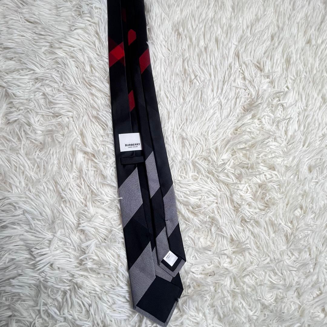 【極美品】Burberry バーバリー ネクタイ 現行タグ ノバチェック シルク