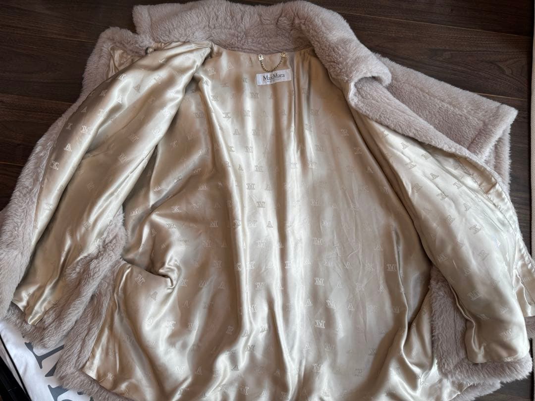 【Used】Max Mara テディベア ケープ TEBE サンド