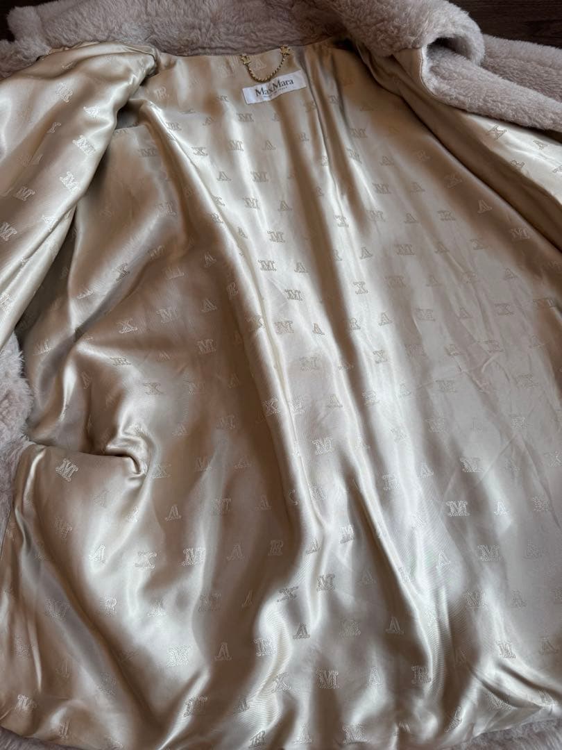 【Used】Max Mara テディベア ケープ TEBE サンド