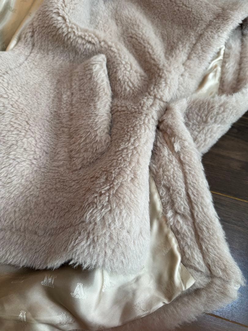 【Used】Max Mara テディベア ケープ TEBE サンド