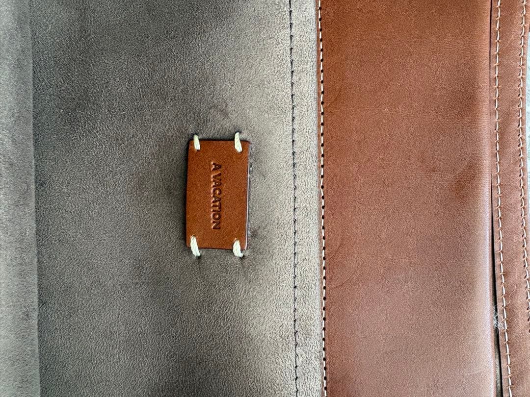 A VACATION アバケーションTANKトートバッグ　くすみブルーバロック柄