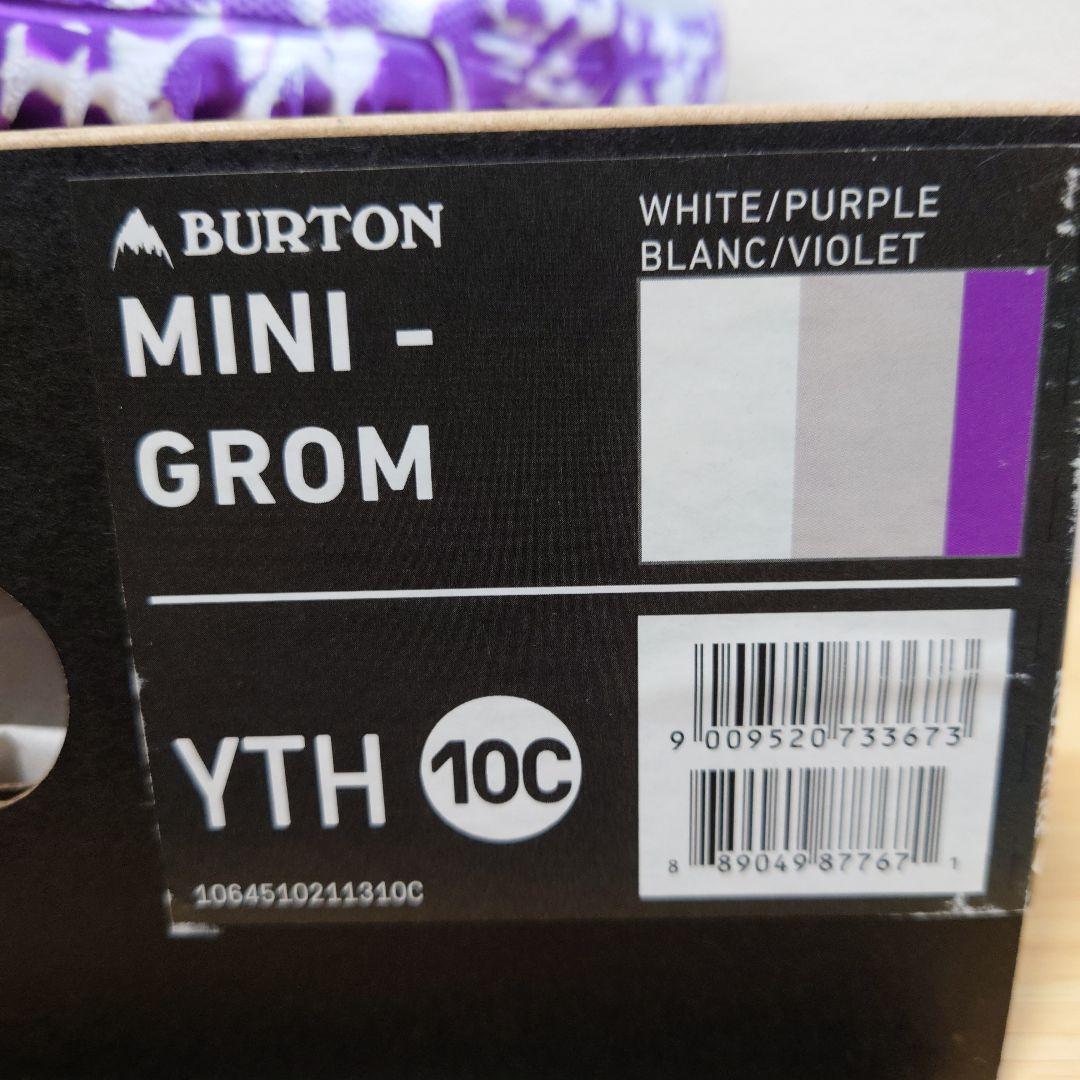 Burton Mini-Grom YTH 10C ホワイト/パープル　16.5