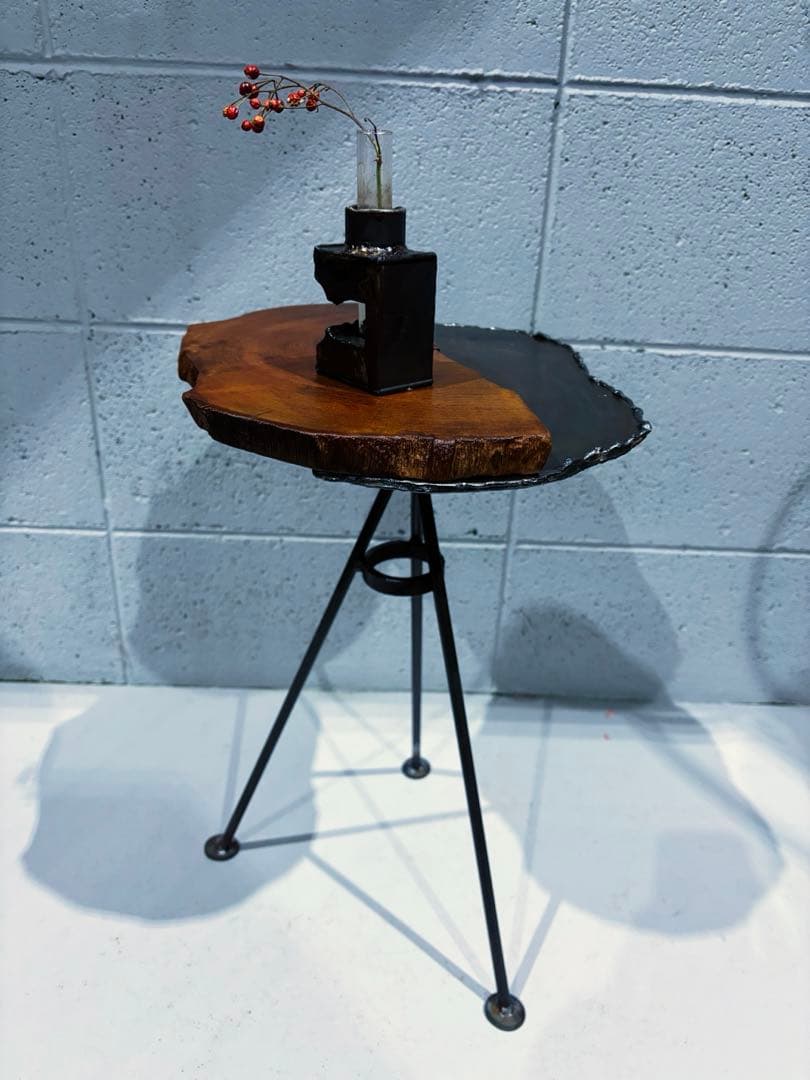 アイアン家具　サイドテーブル　インダストリアル　コーヒーテーブル　ナイトテーブル