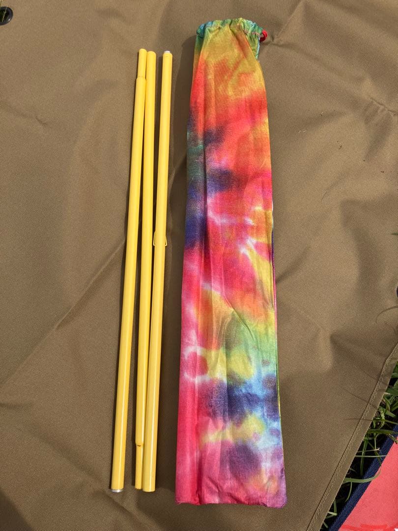 【1回使用のみの超美品】CHUMS タイダイ柄ワンポールテント