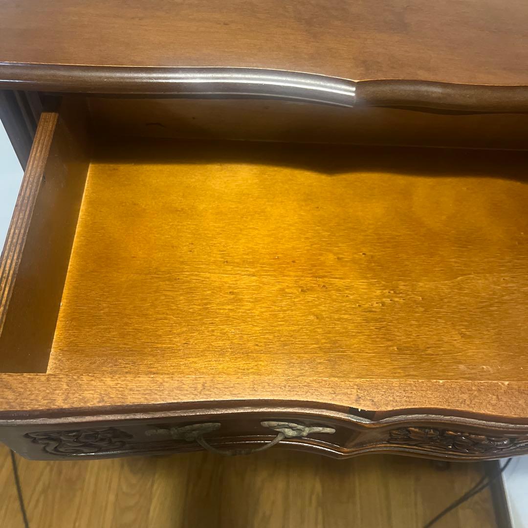 イタリア製　アンティーク家具　猫脚　5段チェスト