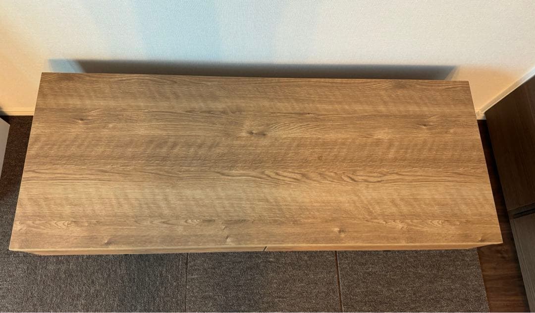 ローテーブル LOWYA 国産テーブル（シャビーナチュラル) スチール脚