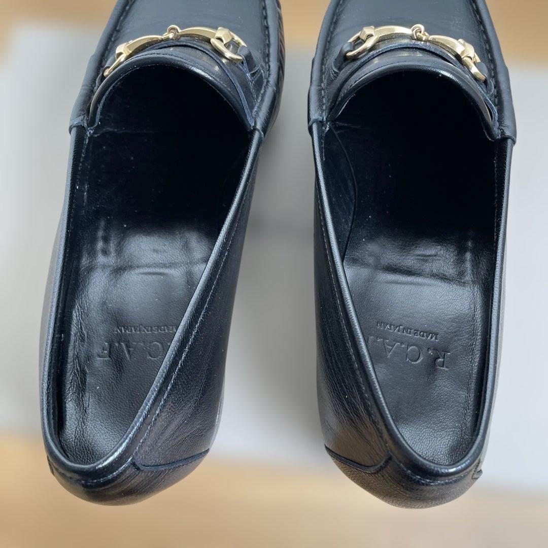 RCAFビームスFレザービットローファー黒61\2